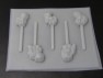 264sp Little Ponies II Chocolate or Hard Candy Lollipop Mold